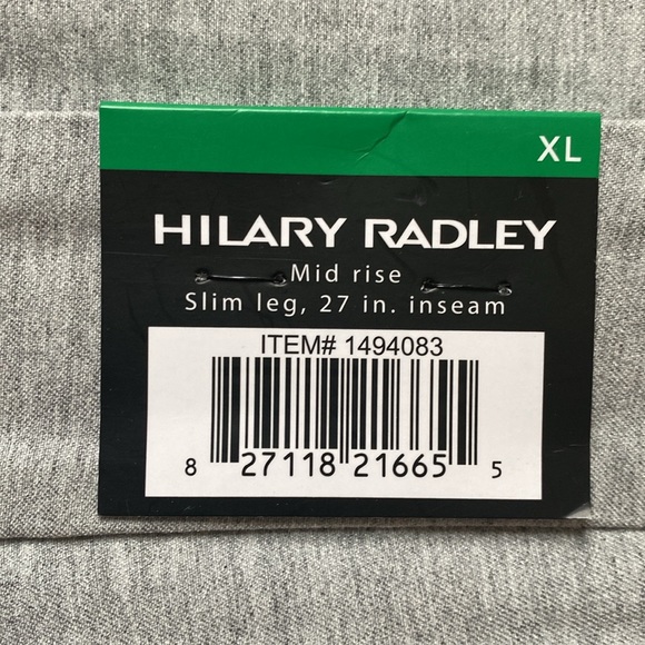 HILARY RADLEY GRAY MID RISE BUILT-IN TUMMY CONTROL PANEL SLIM LEG PANT 🌟NWT🌟 - Picture 11 of 15